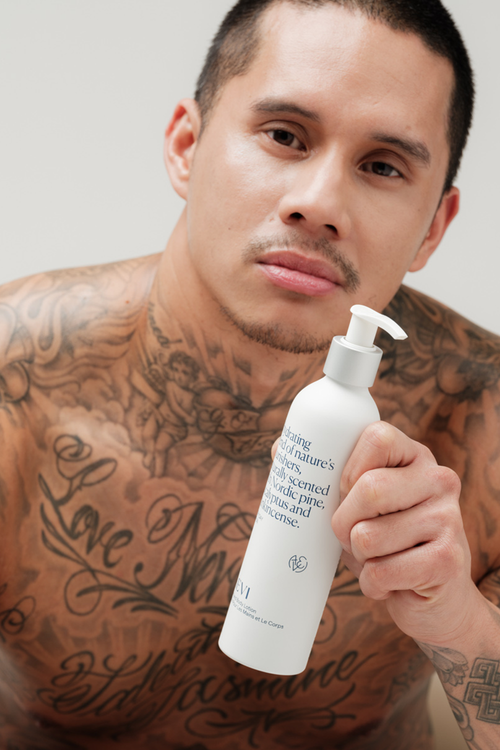 Aevi Hydrating Hand and Body Lotion lifestyle – deeply hydrating body lotion – unisex skincare for sensitive skin