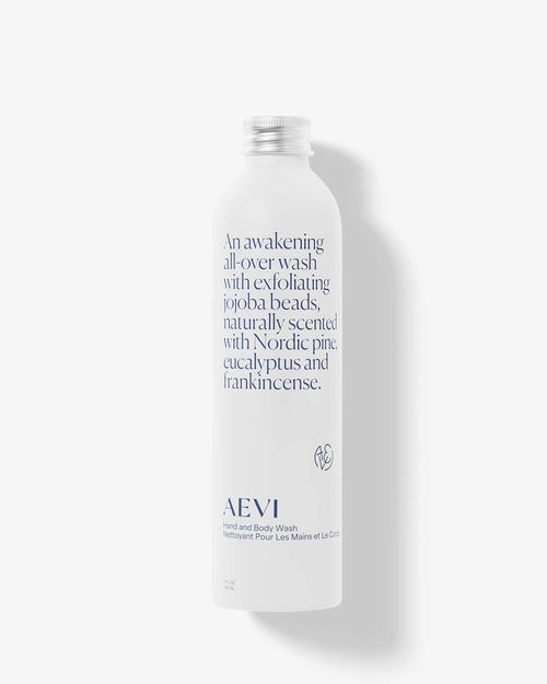 Aevi Awakening Hand and Body Wash refill bottle – sustainable body wash, 100% aluminium bottle and cap
