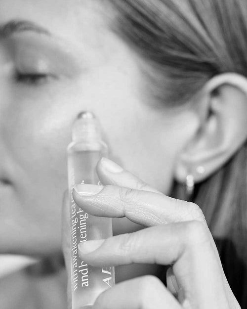 Aevi Eye Elixir cooling metal applicator – de-puffing eye treatment – improve the appearance of fine lines