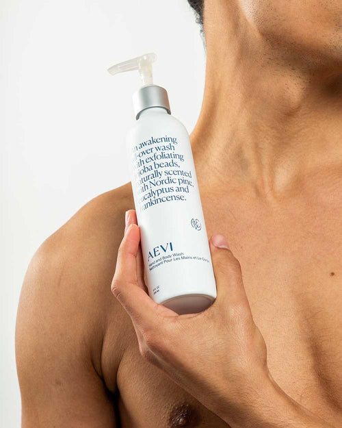 Aevi Awakening Hand and Body Wash lifestyle – natural scented hand and body wash