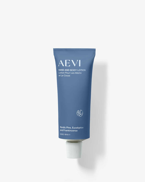 Aevi Hydrating Hand and Body Lotion with Nordic pine, eucalyptus and frankincense – travel size